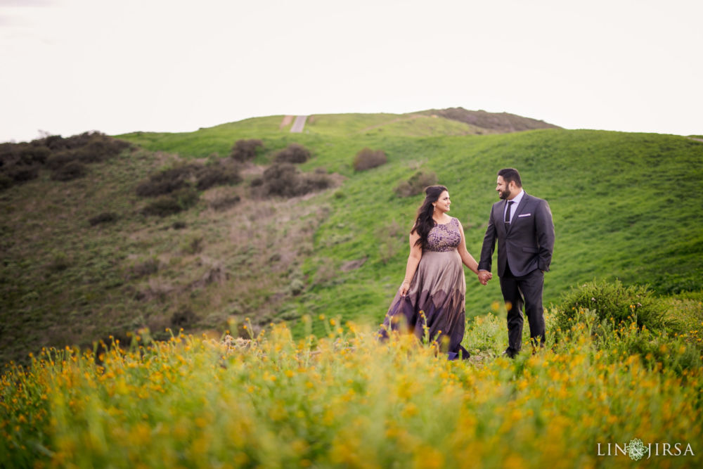 Clean modern editing engagement photography