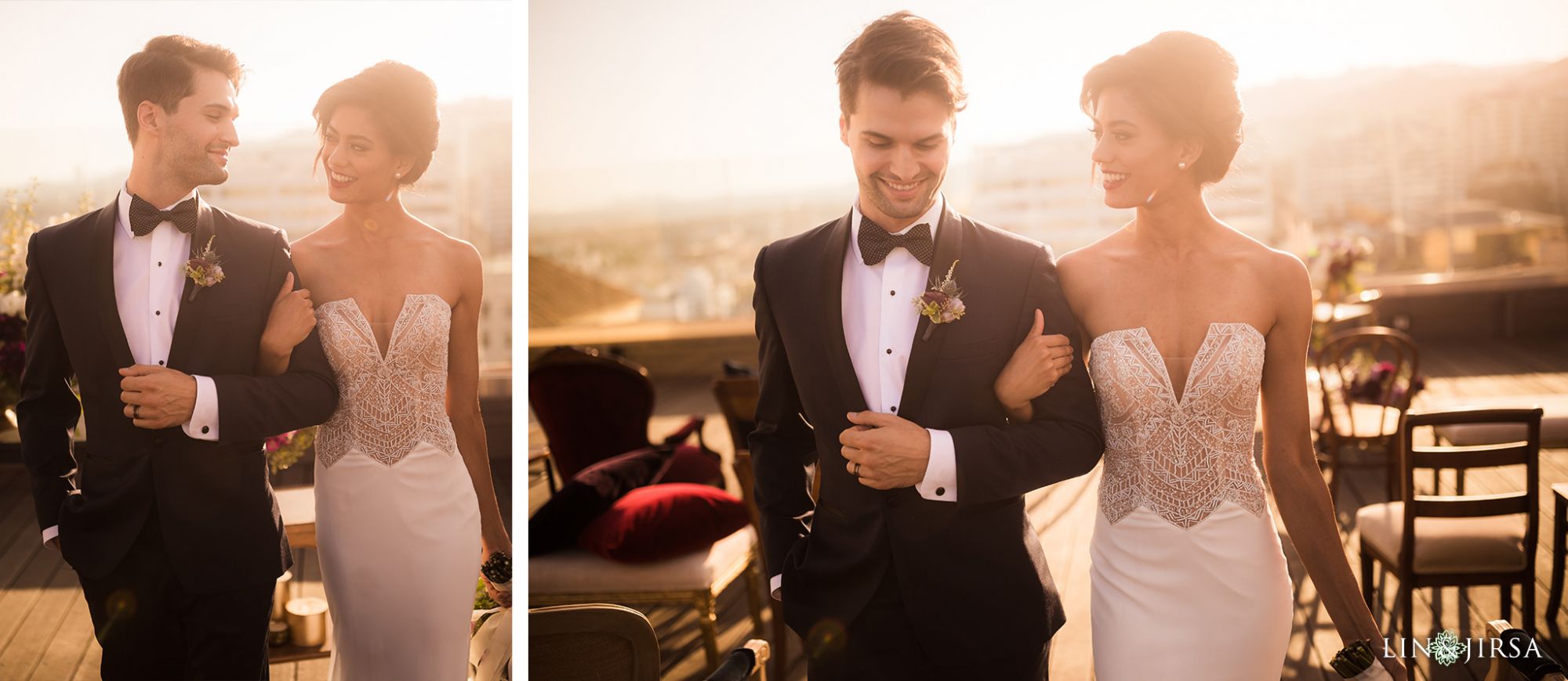 Roosevelt Hotel Hollywood Stylized Photography Couple Golden Hour