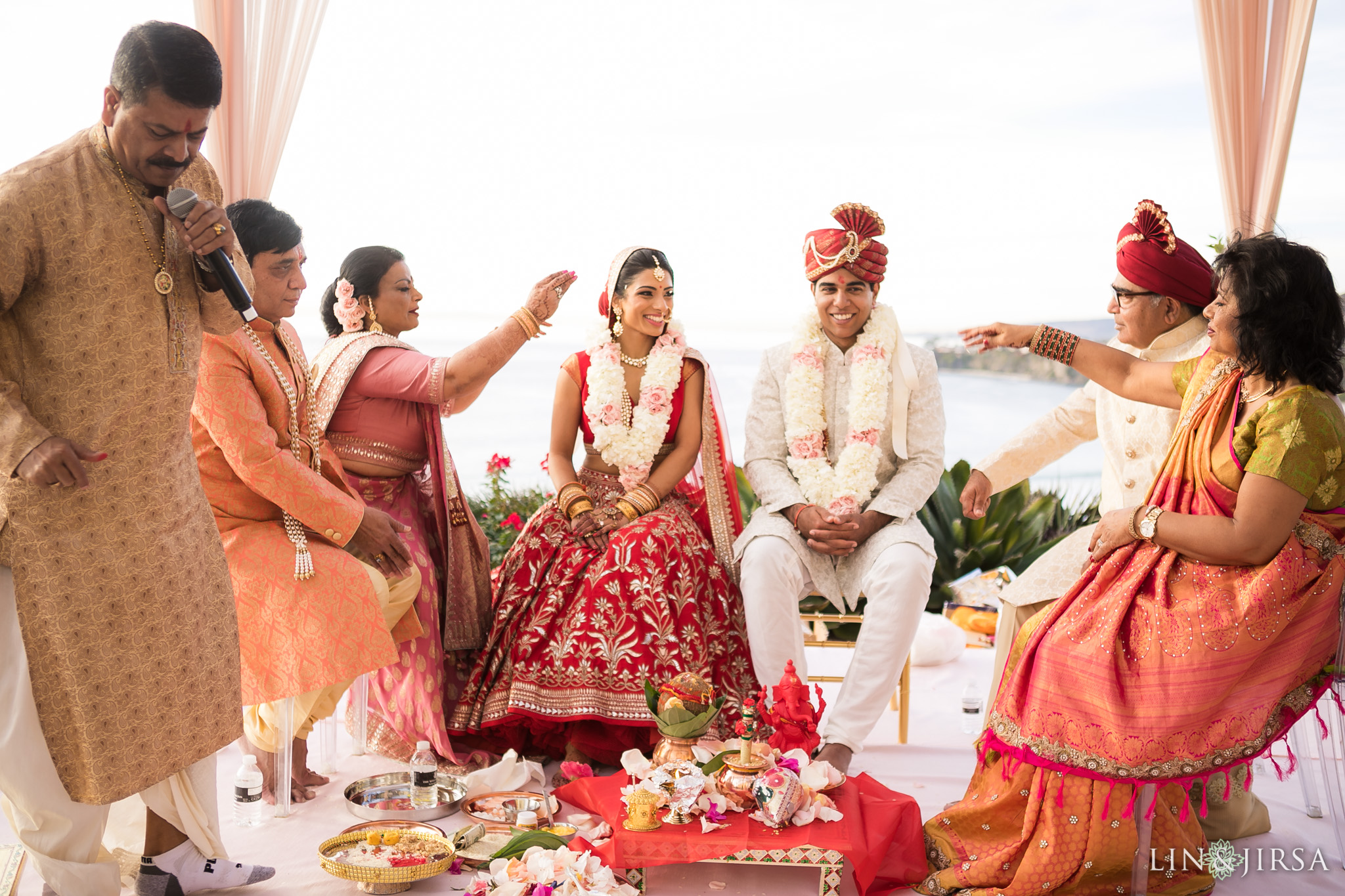 0564 KR Ritz Carlton Laguna Niguel Wedding Photography Varmala Tradition