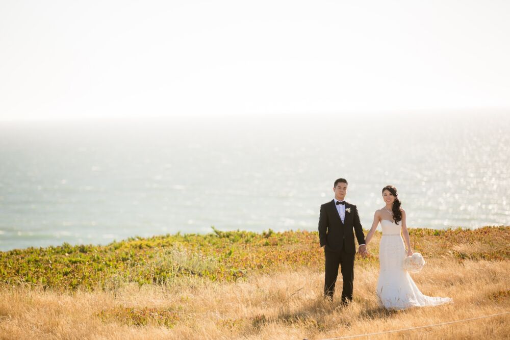 San Francisco wedding photography coastal Half Moon Bay Ritz Carlton Pacific Ocean bluffs