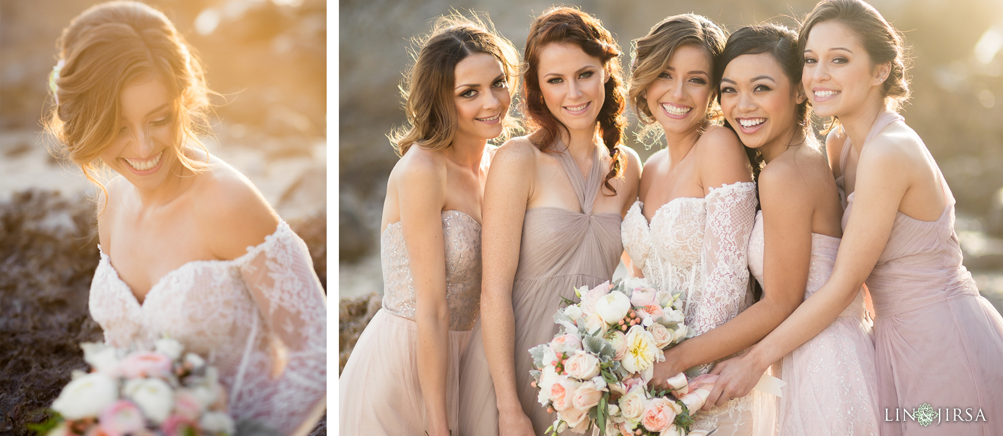 09 wedding bridesmaids beach photo