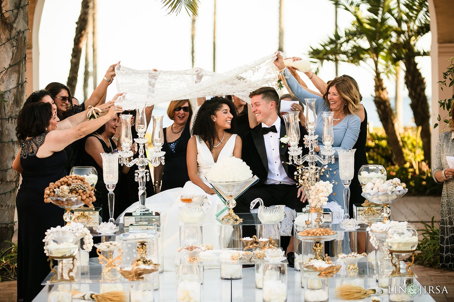Close-up of the ring exchange during the wedding ceremony