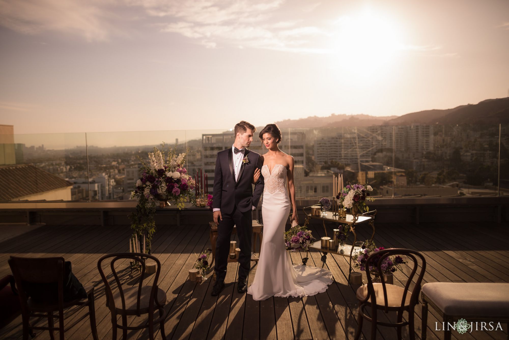 Roosevelt Hotel Hollywood Stylized Photography couple epic wide