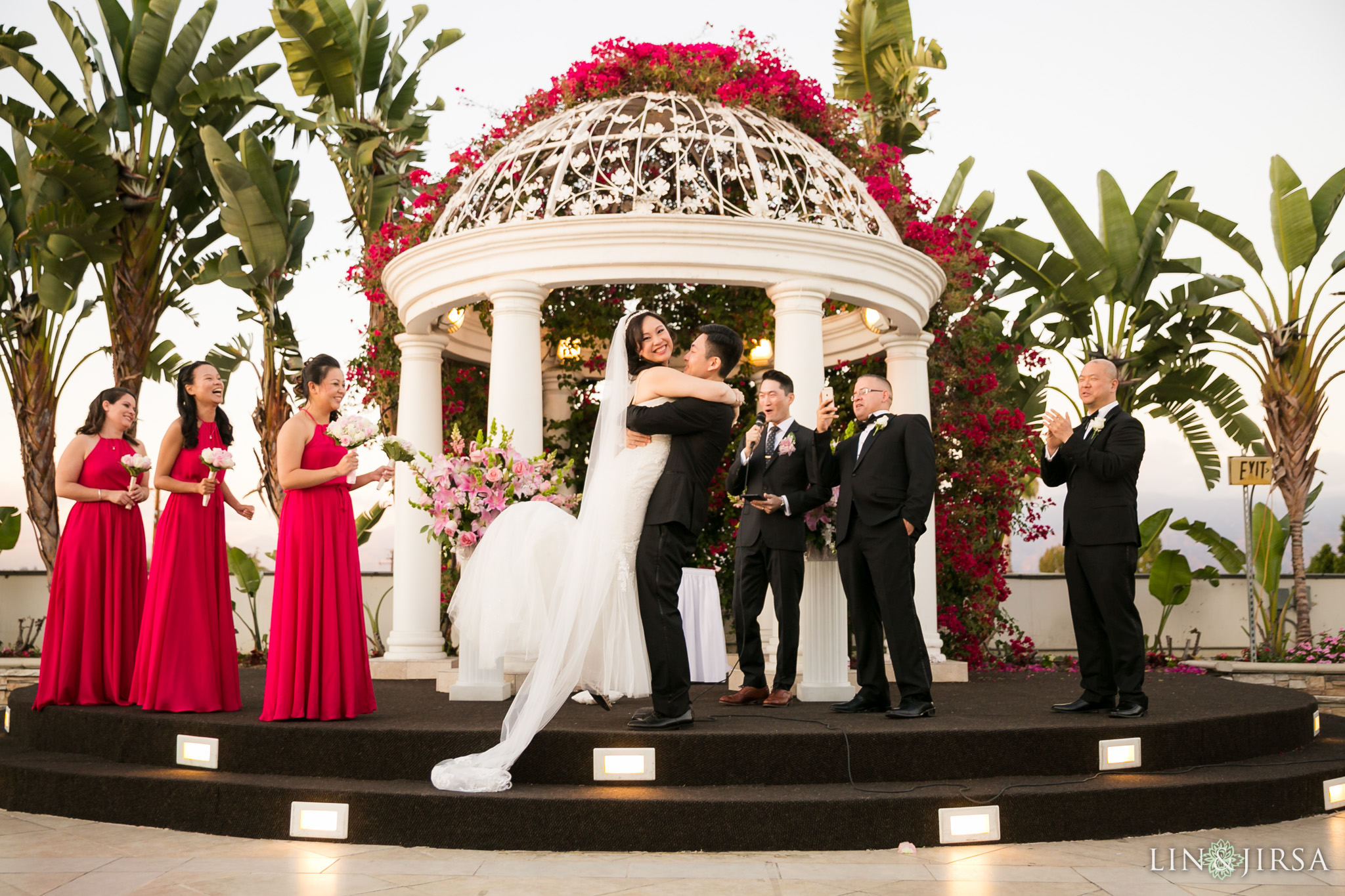 22 san gabriel hilton wedding ceremony photography