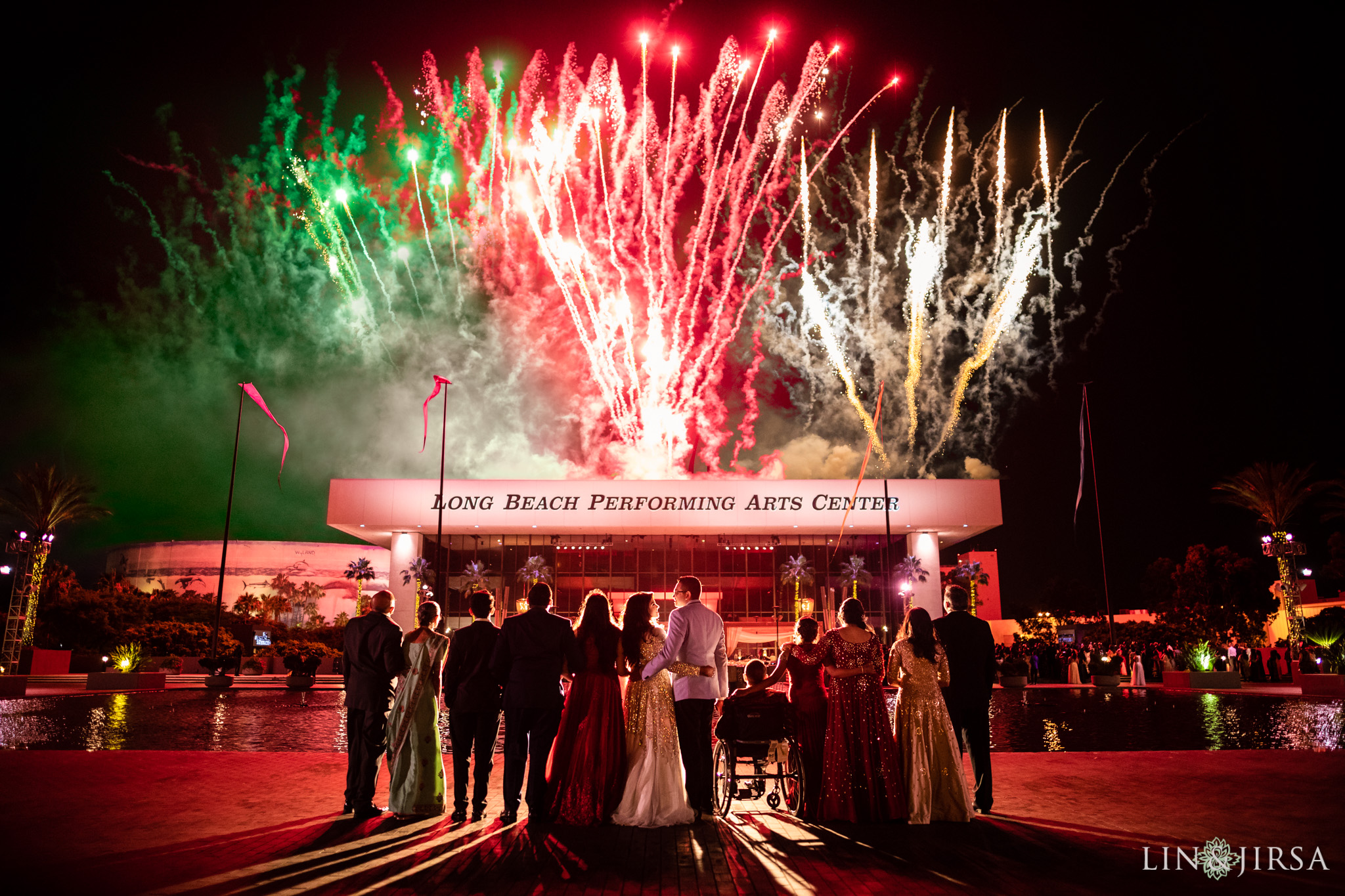 26 long beach performing arts center fireworks indian wedding photography