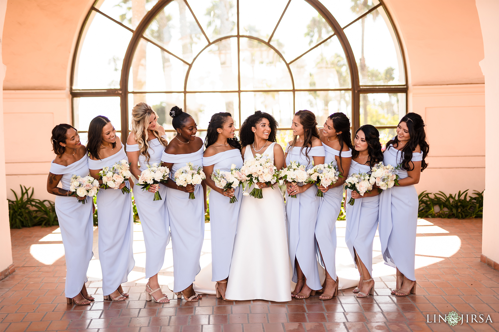 Bridal Party Photos Hilton Santa Barbara Weddings