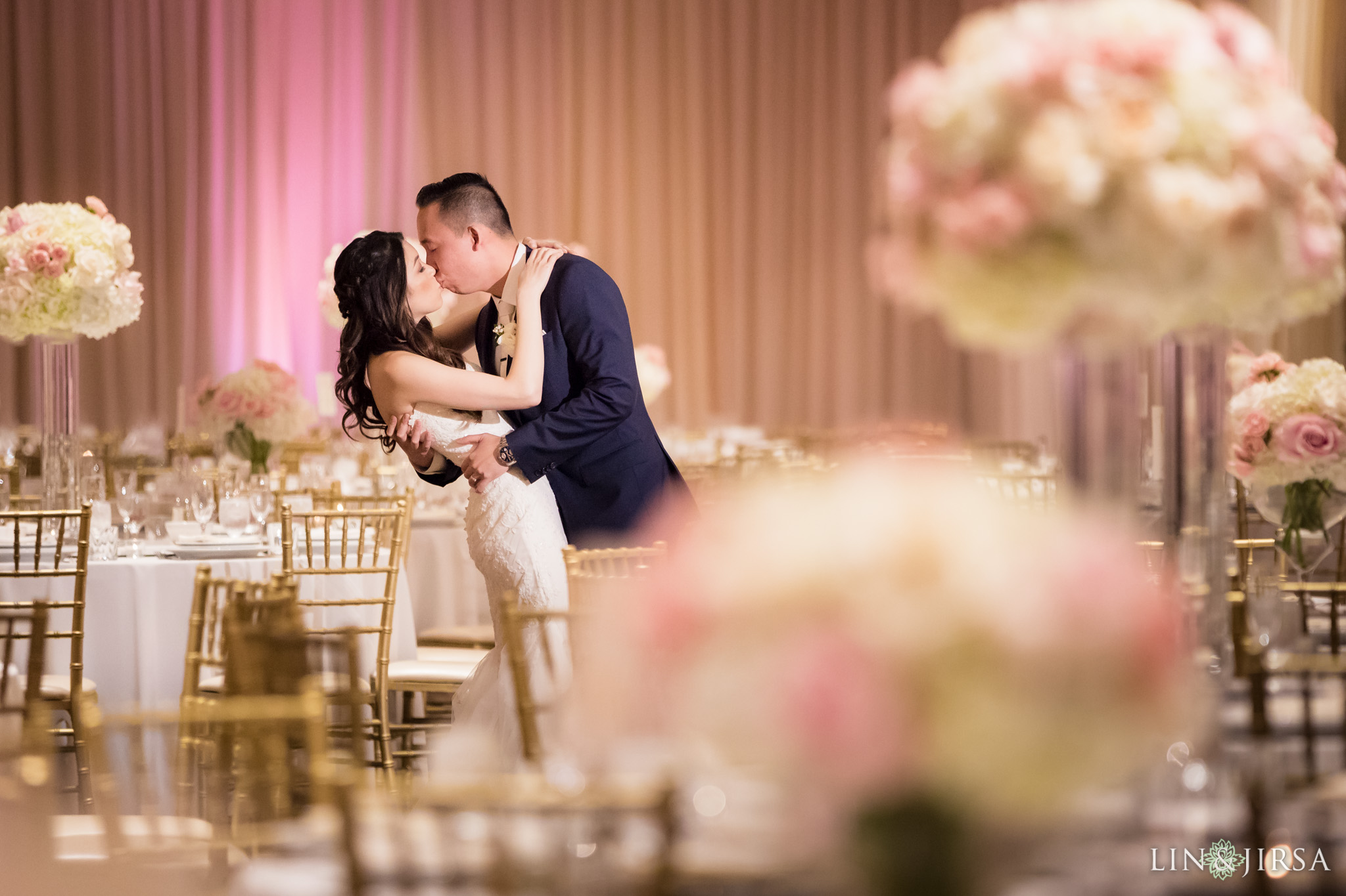 First Kiss Hilton Costa Mesa Wedding B Spoke Events OC Wedding Planners