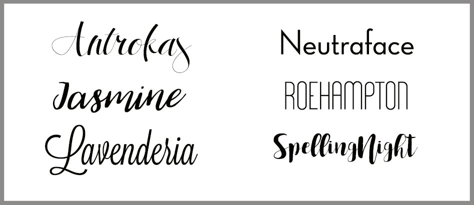 Fonts 1