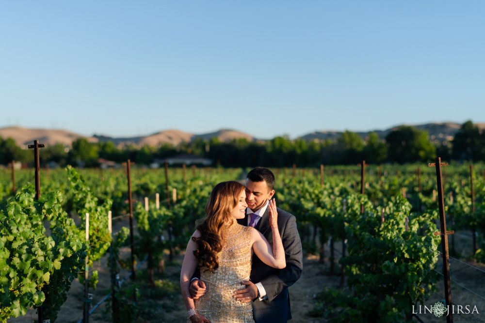 Golden Hour Casa Real at Ruby Hill Winery Pleasanton South Asian Wedding NorCal Photography