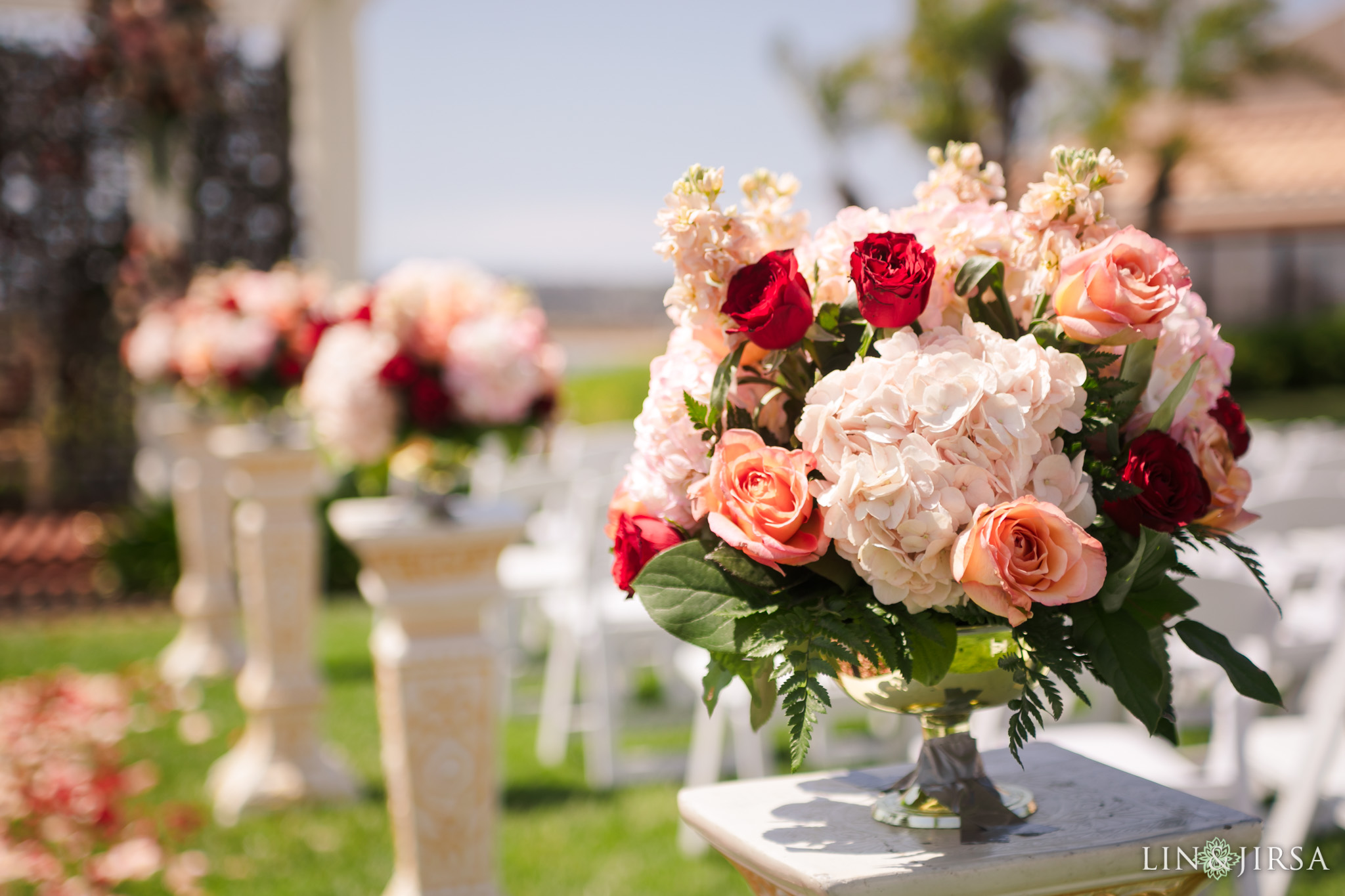Hilton Mission Bay San Diego South Asian Wedding Photography details flowers