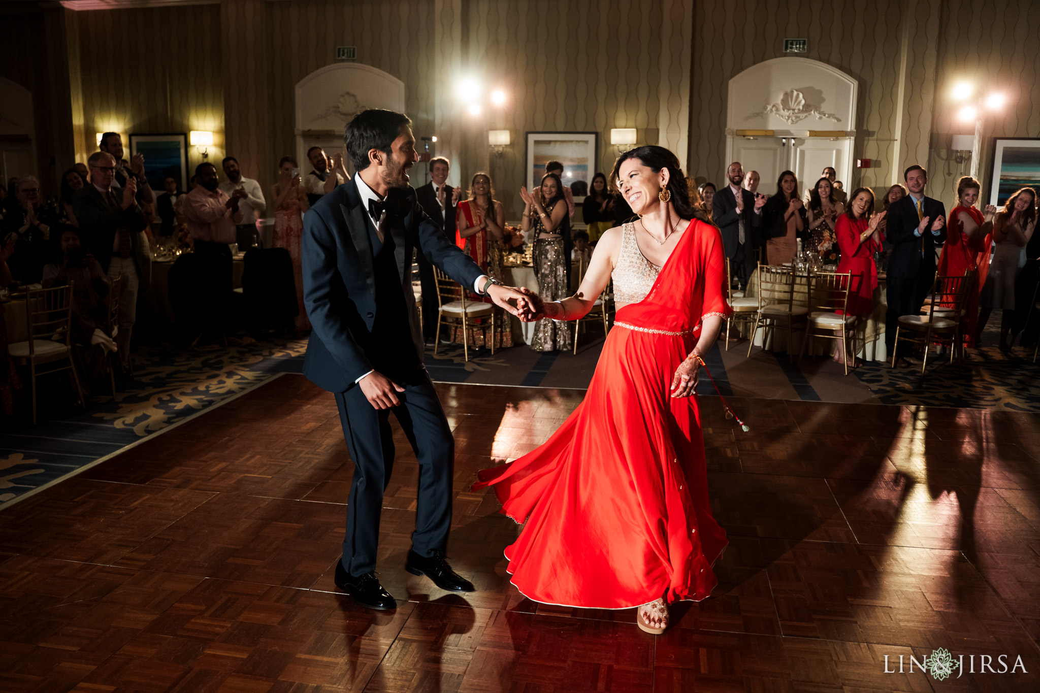 Hilton Mission Bay San Diego South Asian Wedding Photography first dance