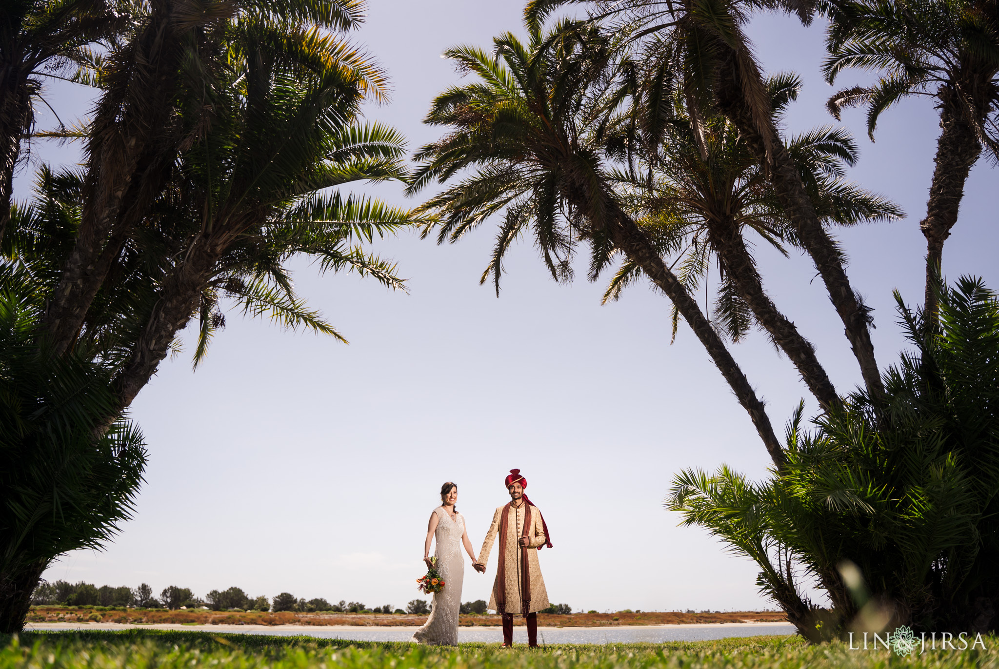 Hilton Mission Bay San Diego South Asian Wedding Photography first look