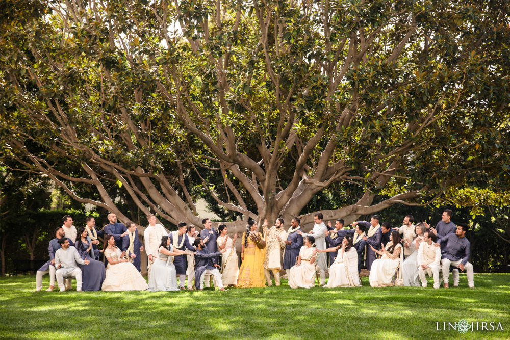 Hotel Irvine Indian Wedding Photography Bridal Party