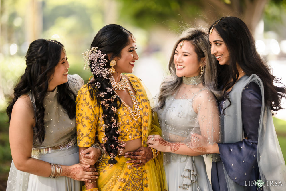 Hotel Irvine Indian Wedding Photography Bridesmaids