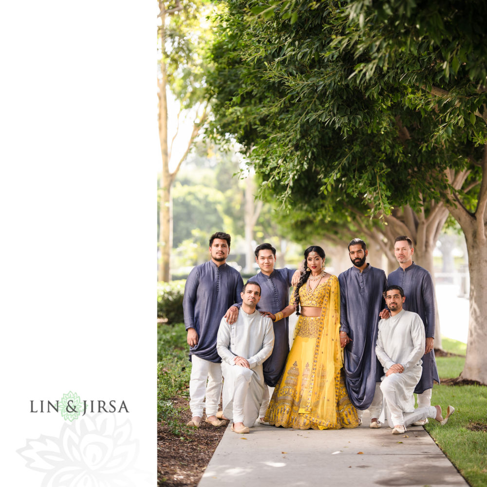 Hotel Irvine Indian Wedding Photography Bridesmen