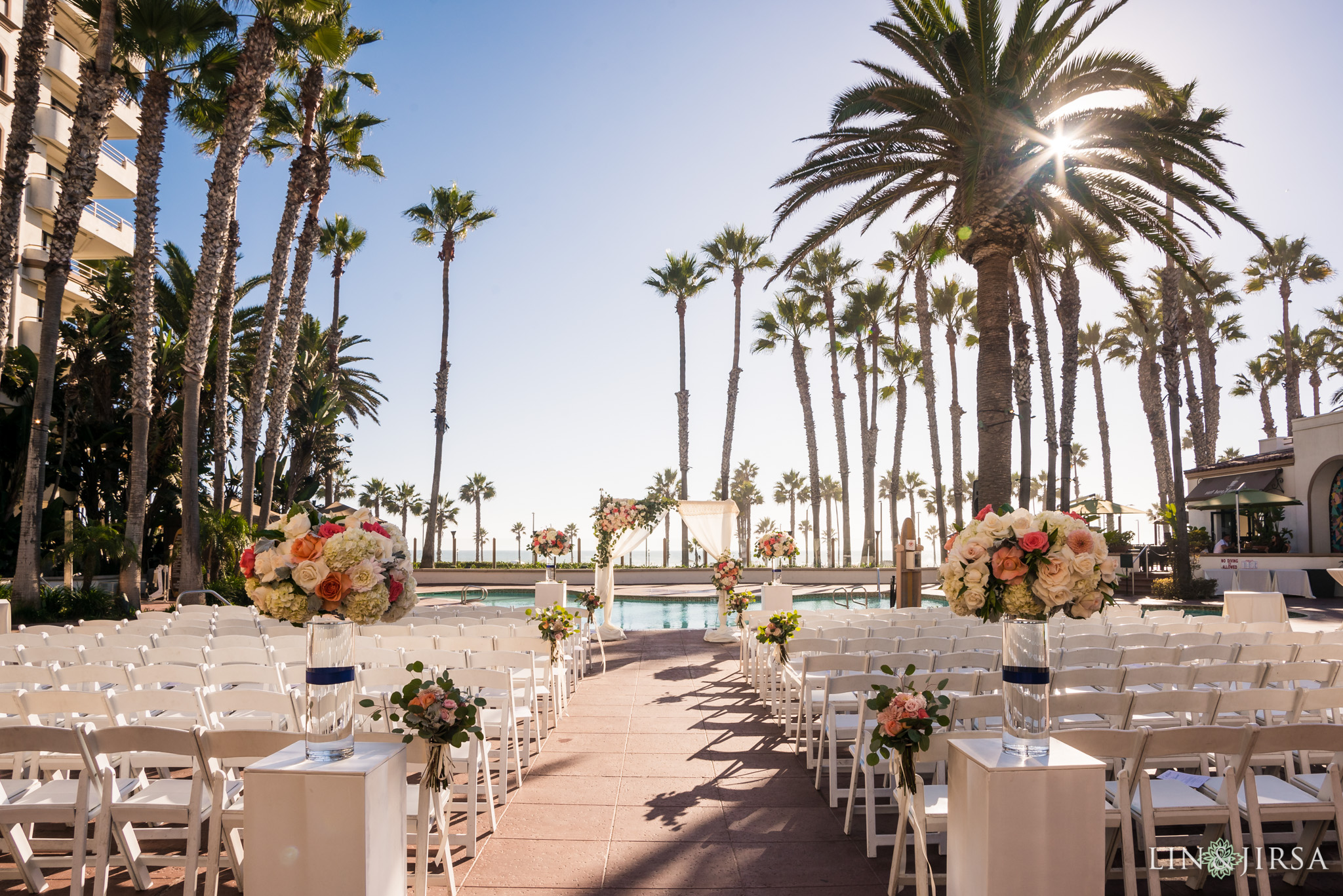 Huntington Beach Hilton Waterfront Wedding Ceremony Events by Robin