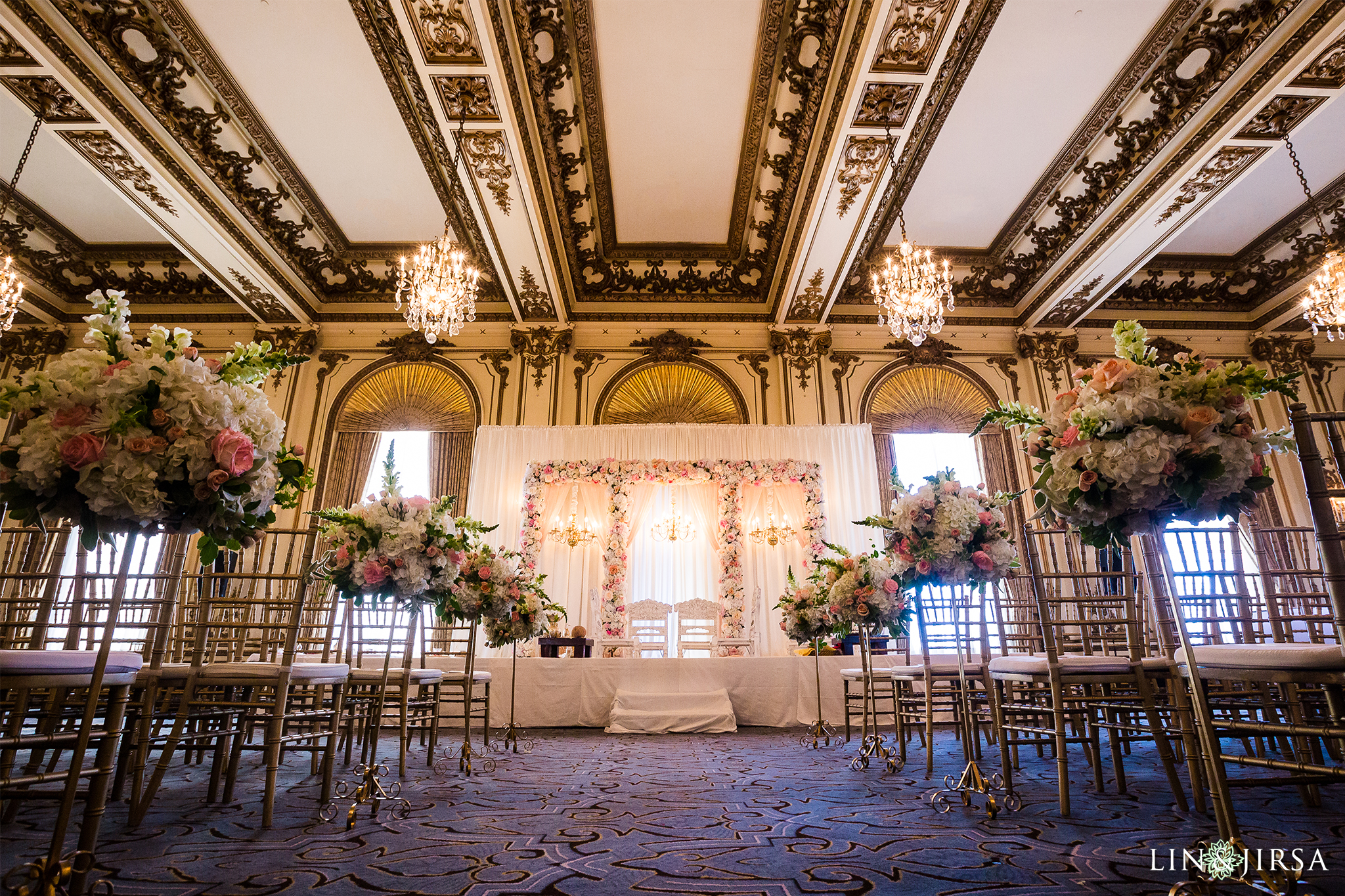 Indian Wedding Mandap Fairmont Hotel San Francisco Wedding Ceremony