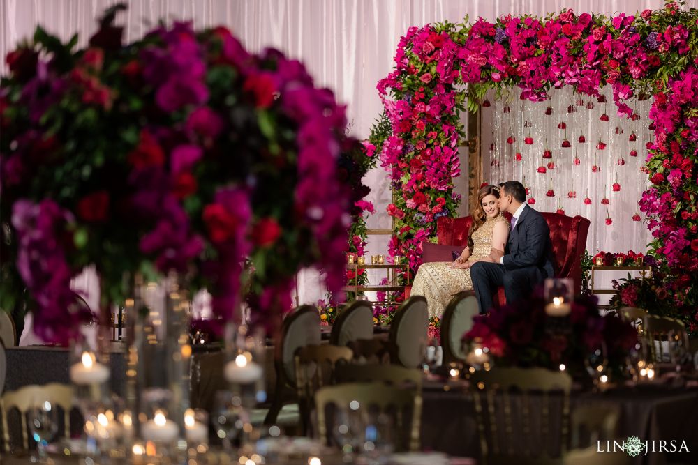 Indian Wedding Stage Flowers NorCal Wedding Vendors Amy Burke Designs
