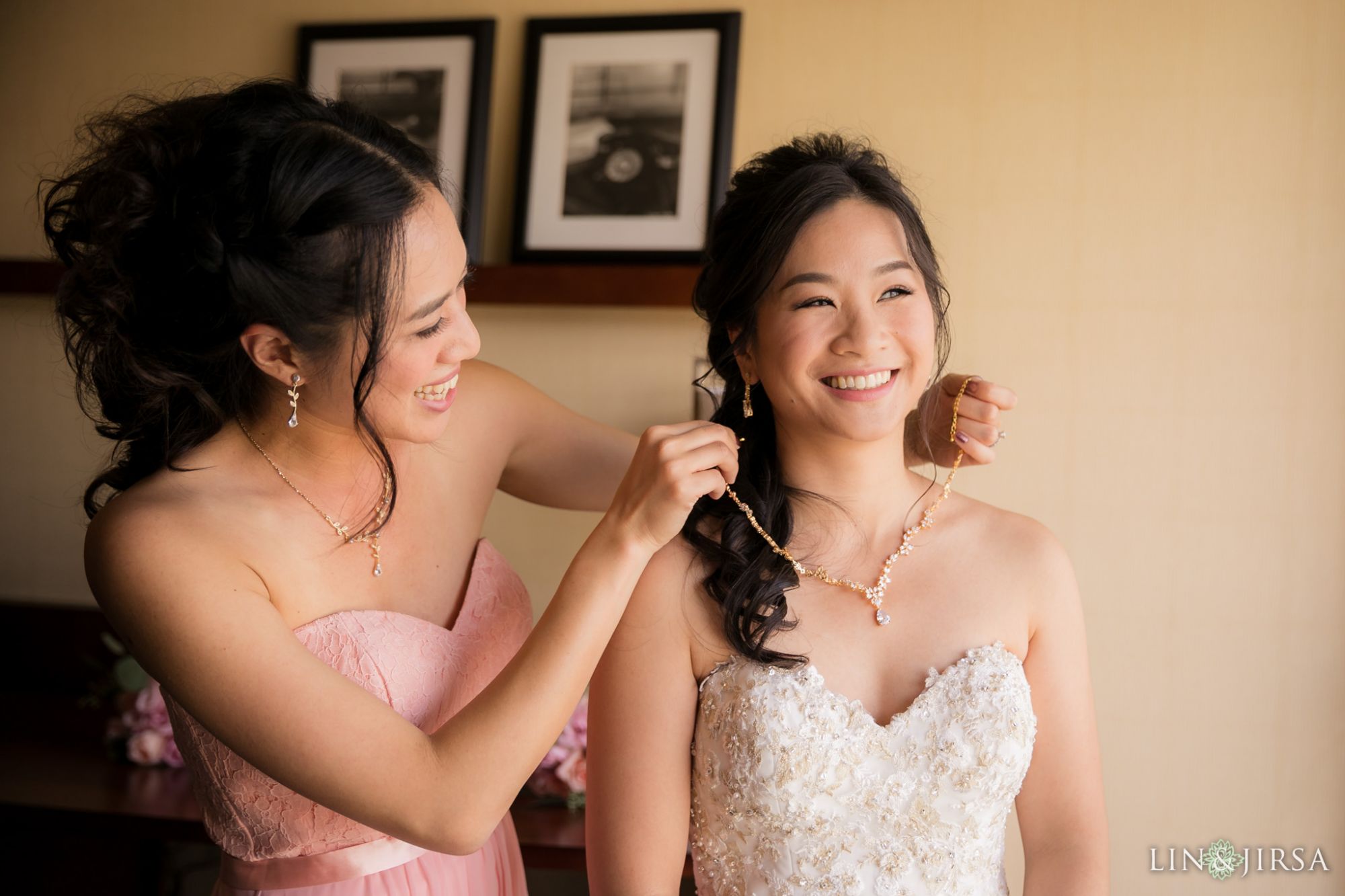 Los angeles county arboretum botanic garden wedding bridal prep Grace Lin Makeup