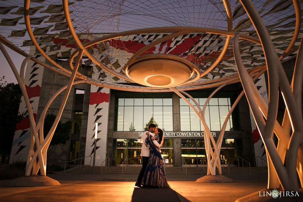 Nighttime Photography Indian Wedding San Jose Marriott