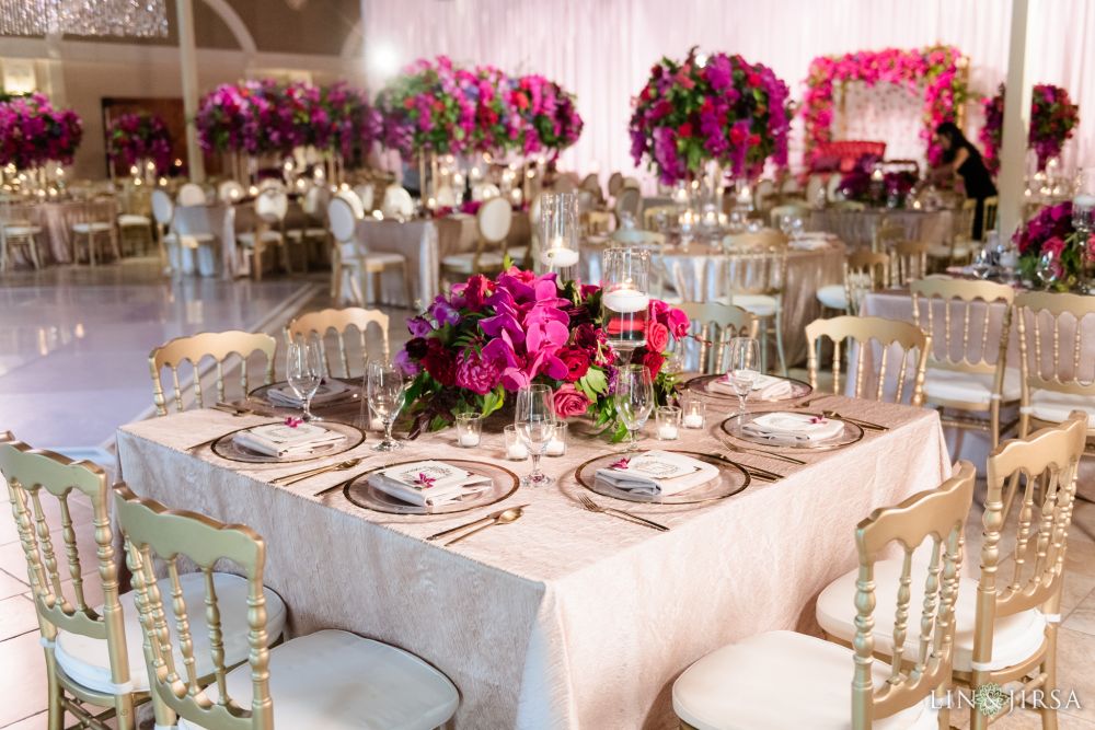 Reception Decor Casa Real at Ruby Hill Winery Pleasanton South Asian Wedding Photography Denise Lillie Engagements