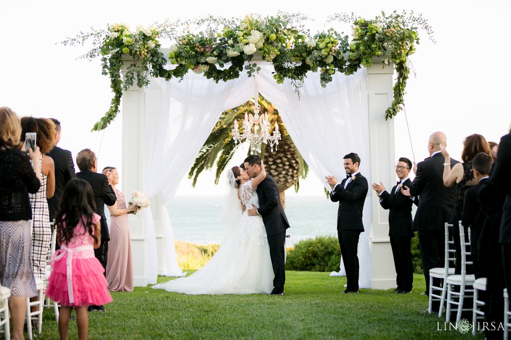 Santa Barbara Bacara Resort Wedding Photos kiss
