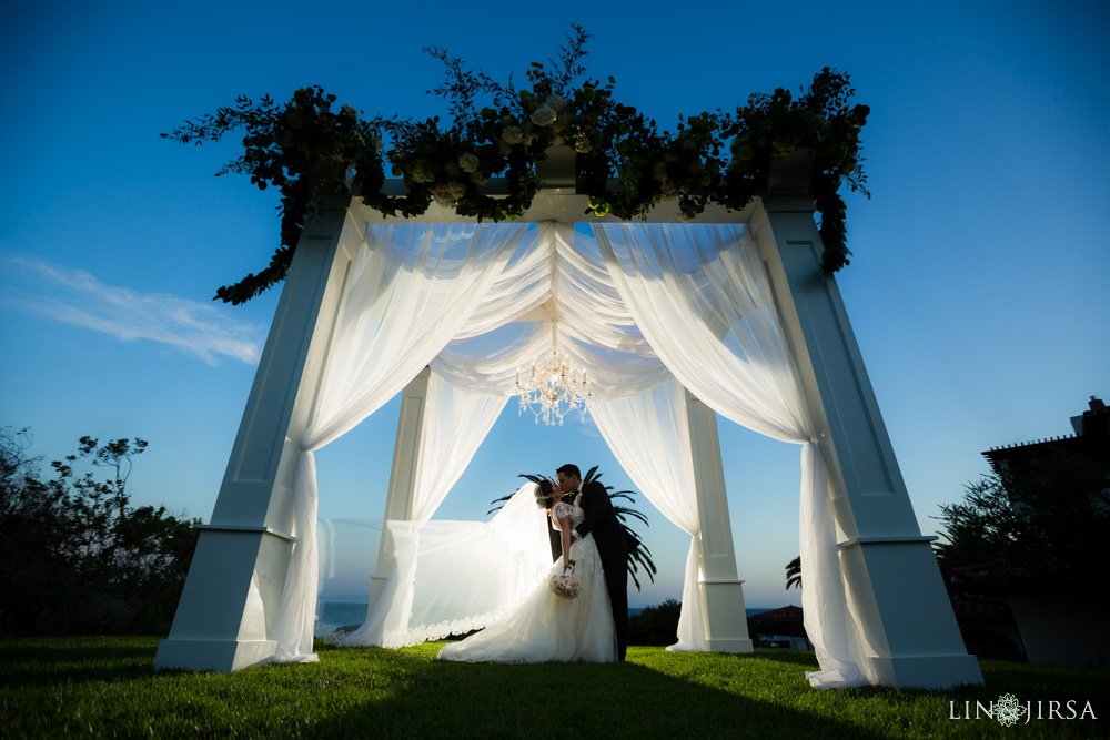 Santa Barbara Bacara Resort Wedding Photos night shot