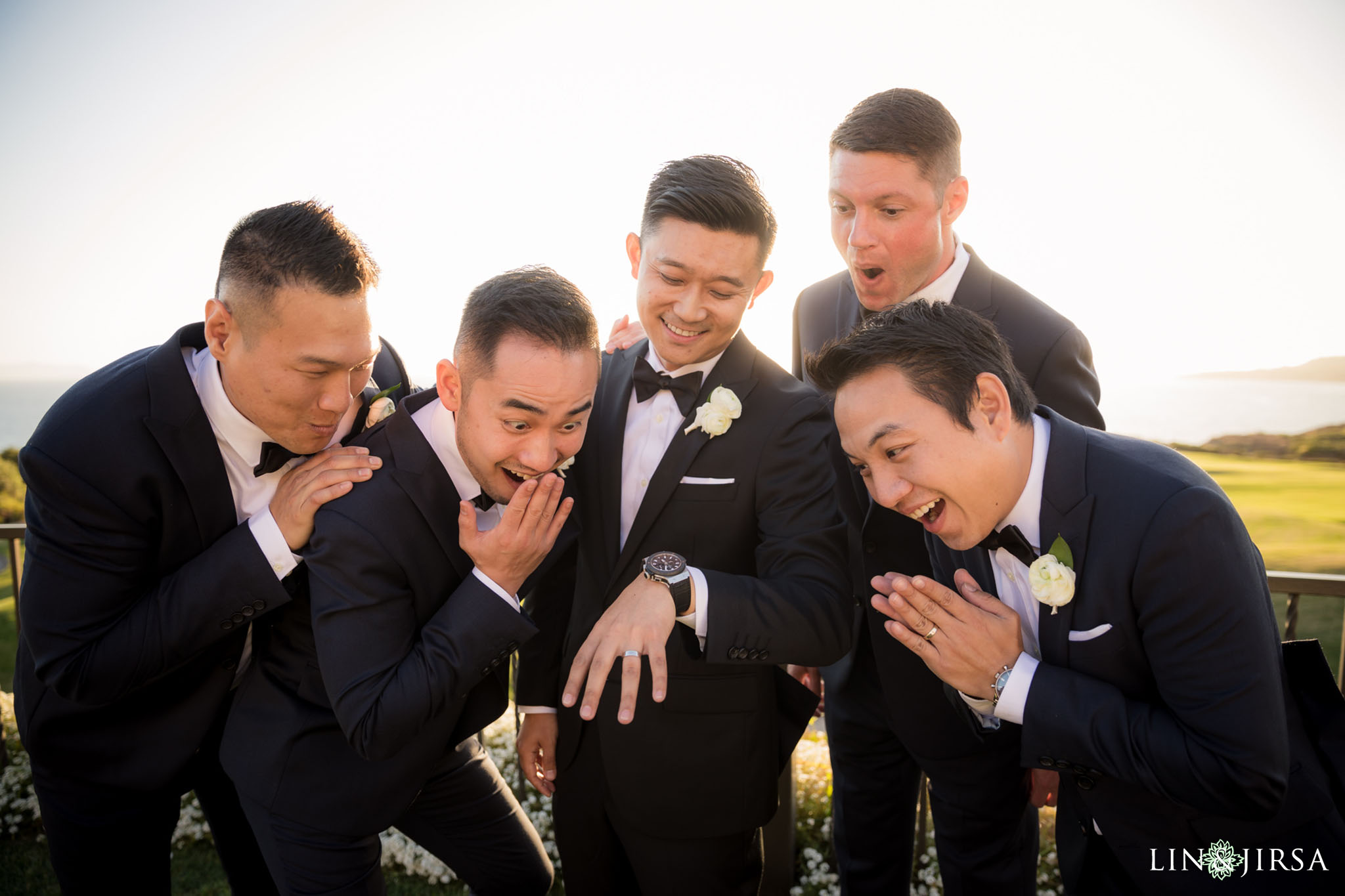 Groom in a quiet, candid moment just before the ceremony begins