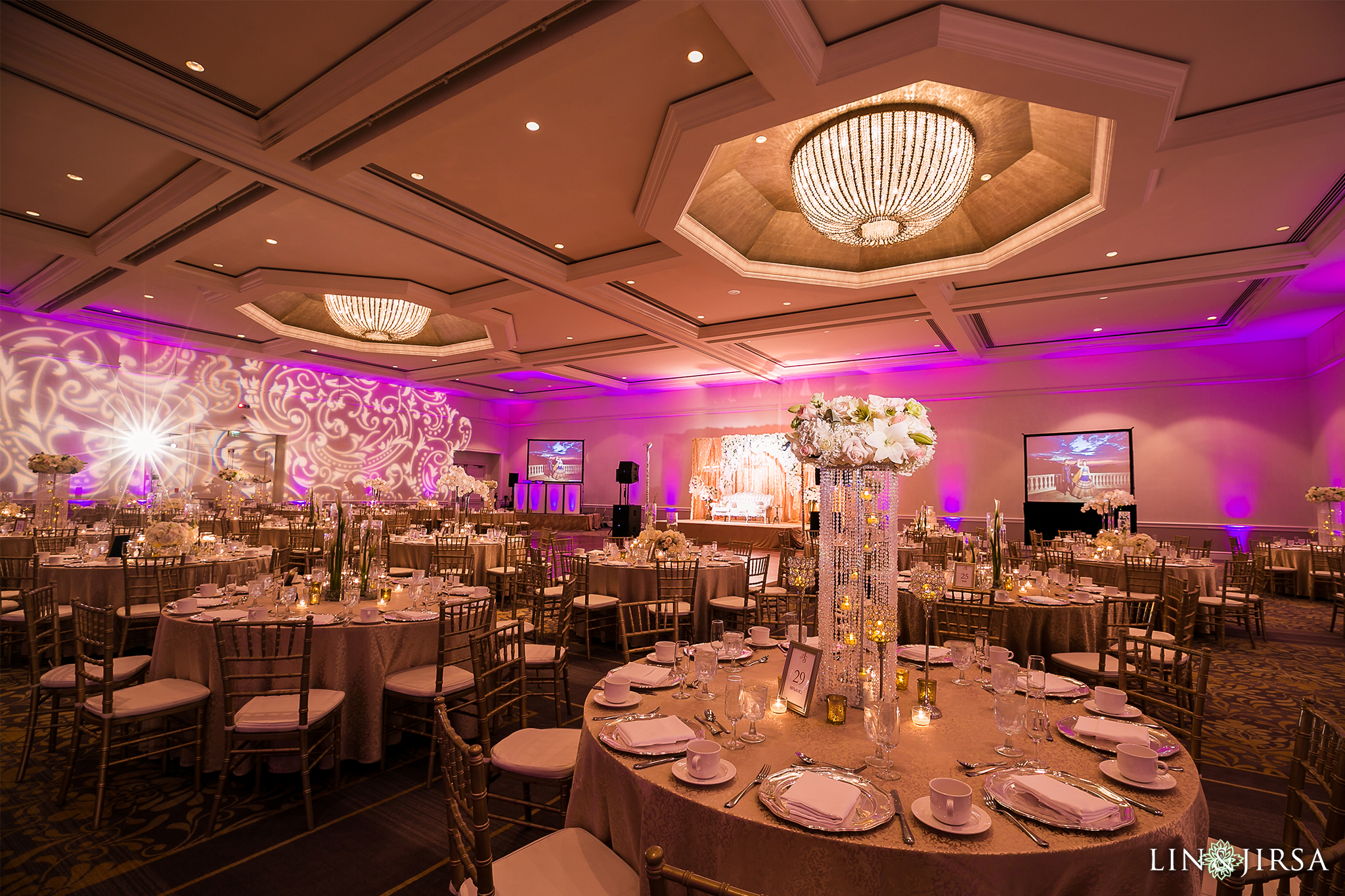 WEDDING RECEPTION FAIRMONT SAN JOSE INDIAN WEDDING PLANNER ANAIS EVENTS