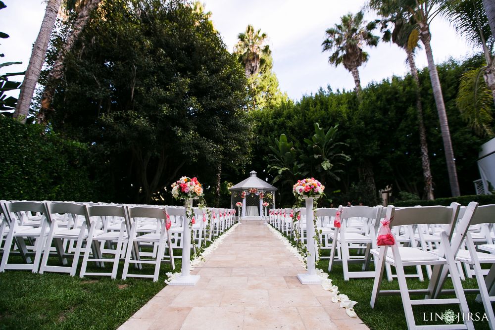 Wedding Ceremony Renaissance Newport Beach Hotel Lin and Jirsa Wedding Photography