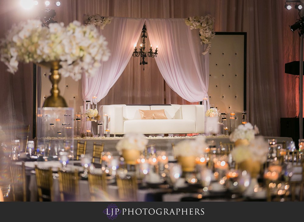 anaheim marriott indian wedding photographer wedding reception photos decorations