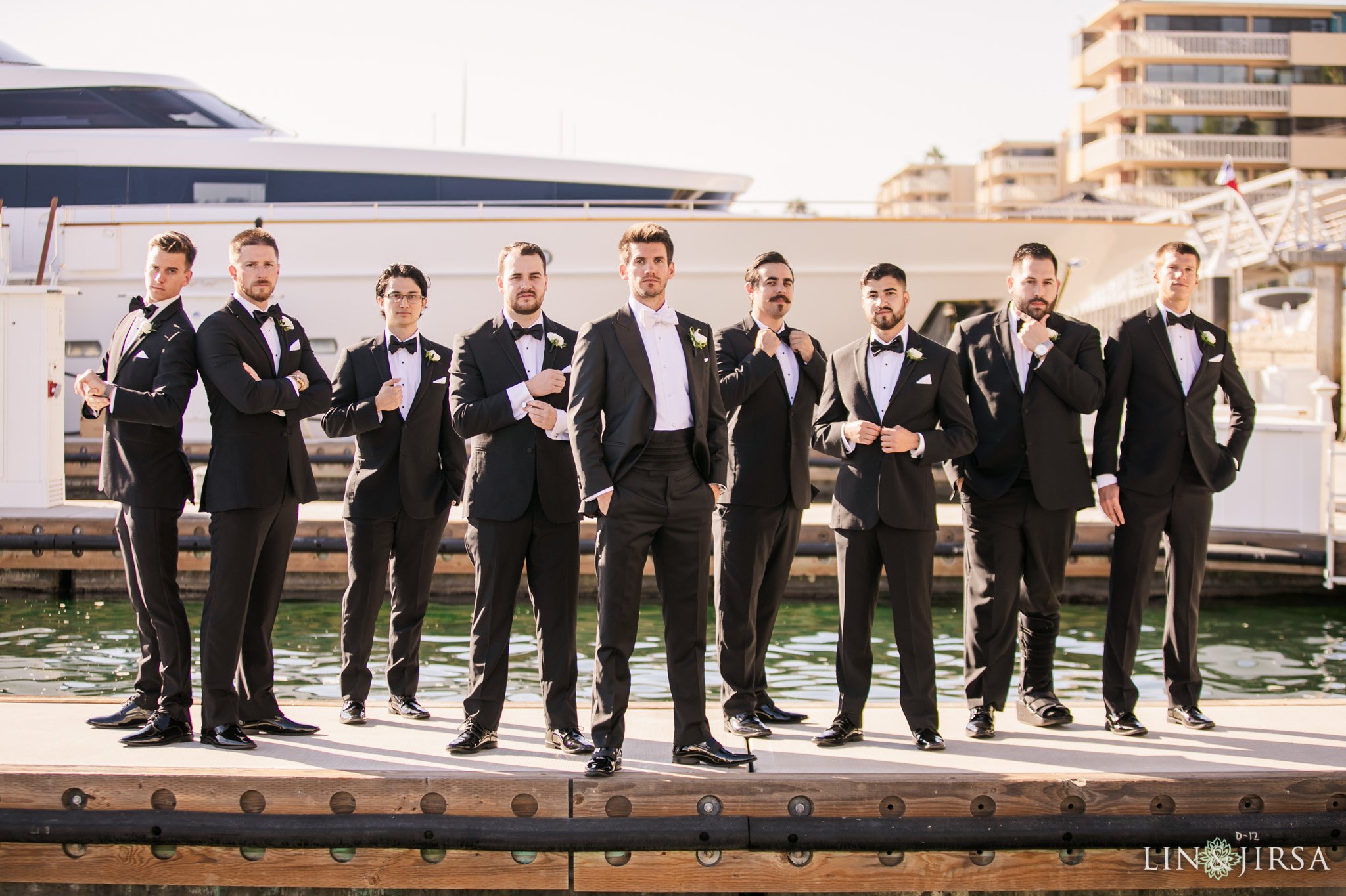 balboa bay wedding newport photography groomsman