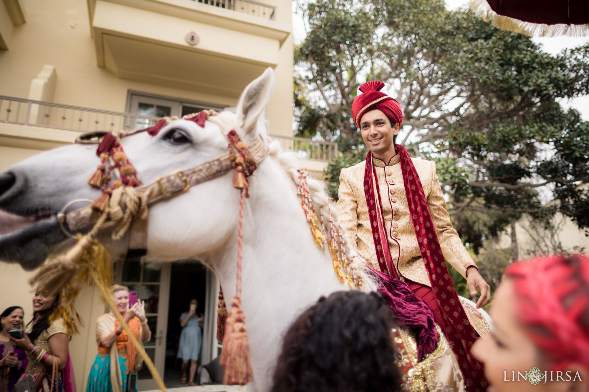 baraat newport beach marriott indian wedding photography indian groom attire
