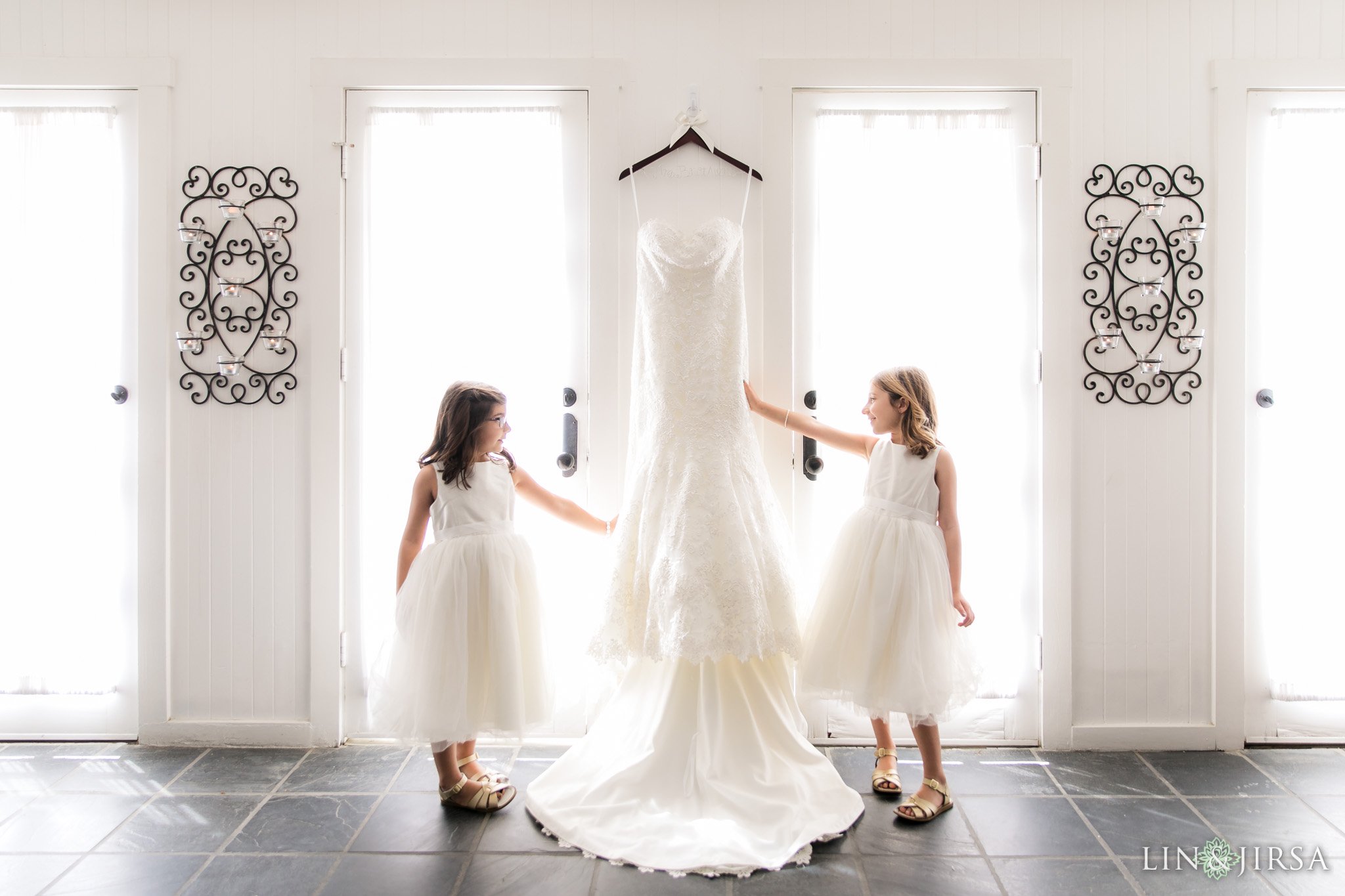 calamigos equestrian center wedding natural light dress