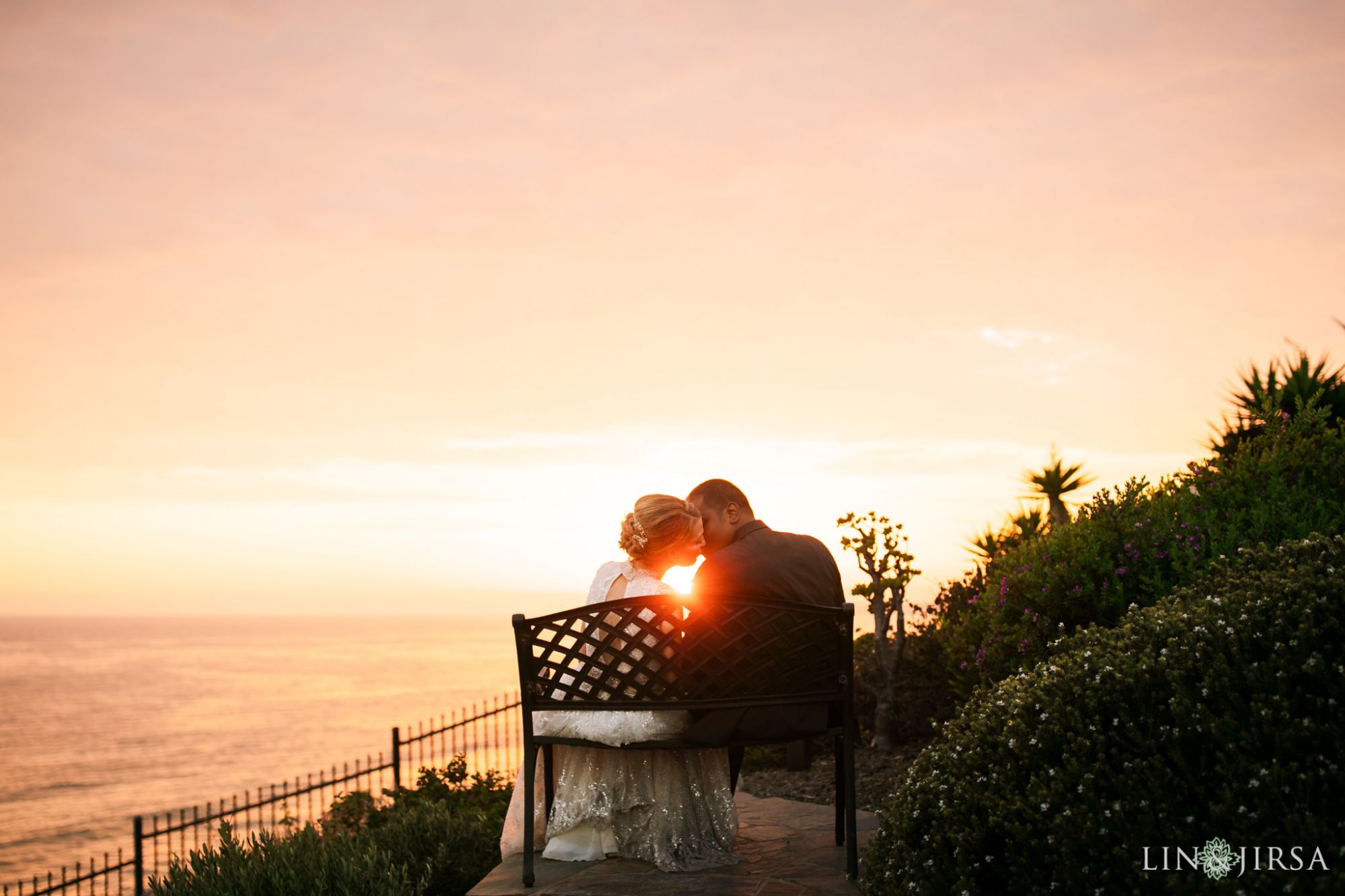 casa romantica san clemente sunset wedding photography sunset