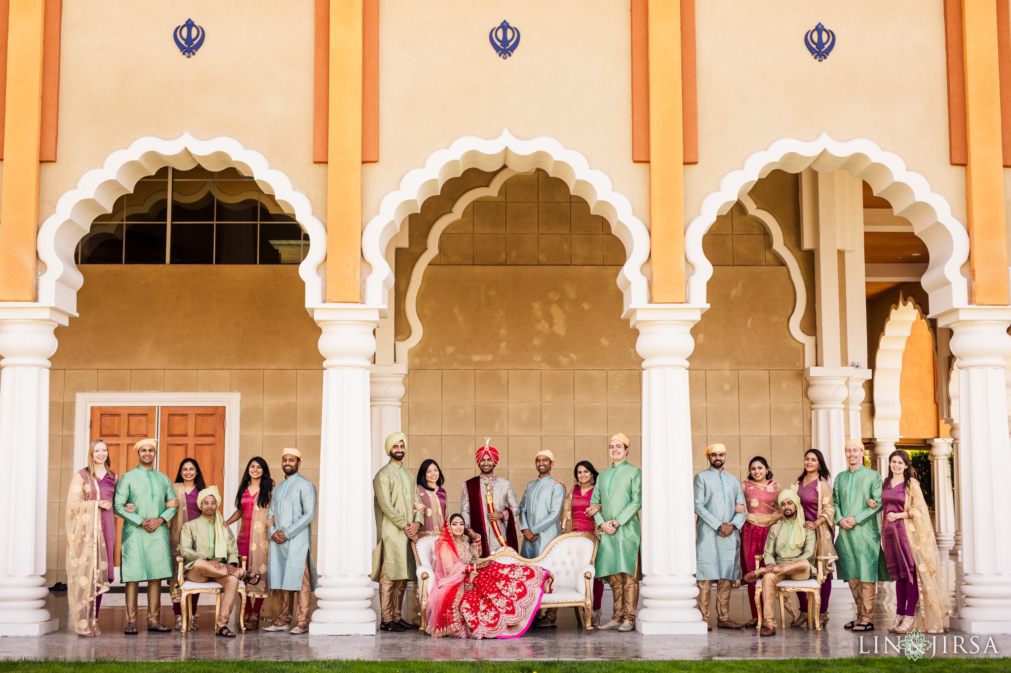 group photos san jose gurdwara wedding