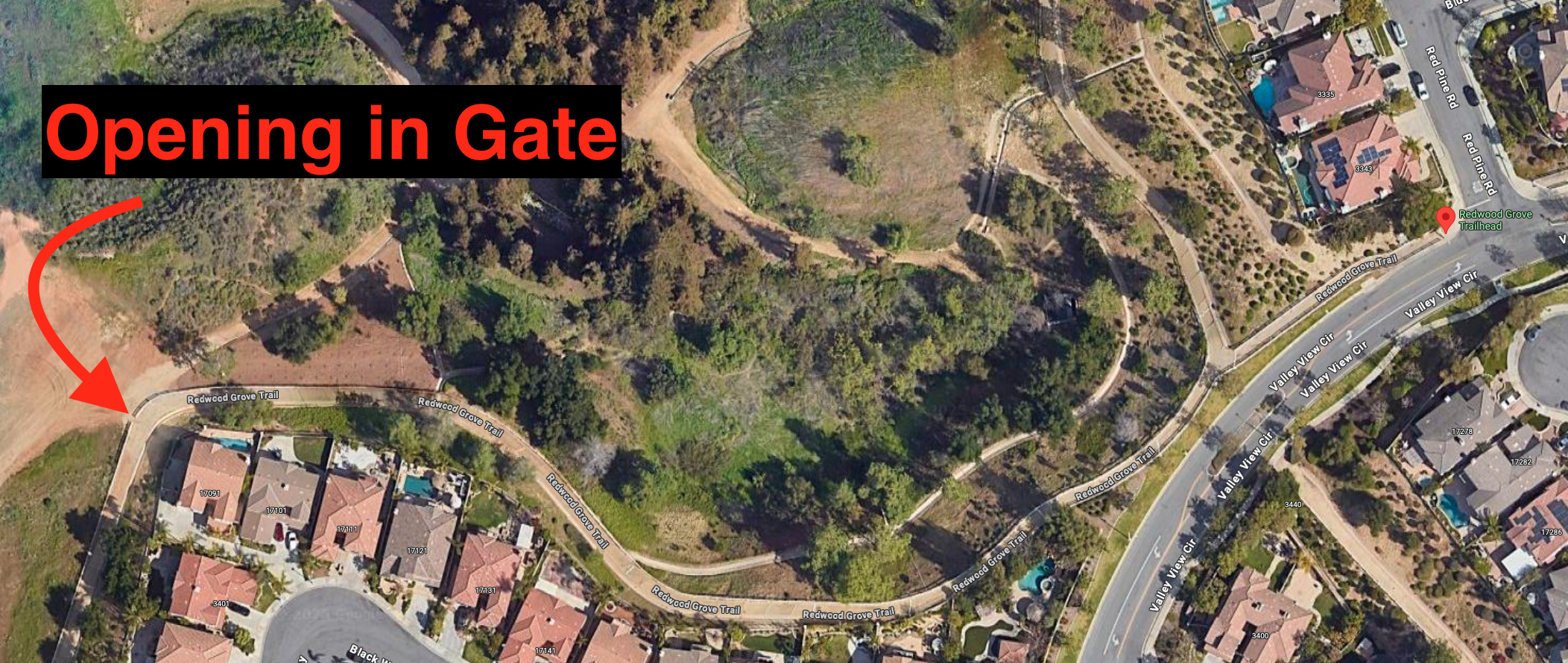 opening in gate