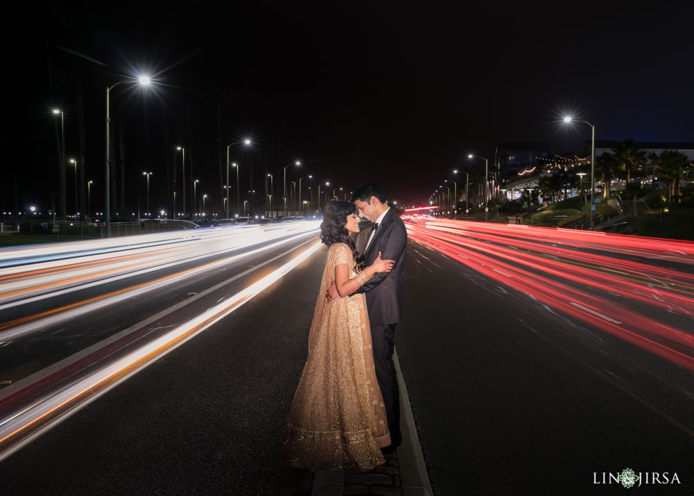 shutter drag light streaks wedding